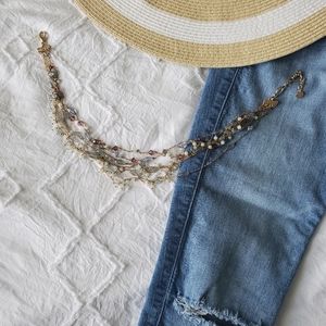 TALBOTS Boho Multi-Chain Necklace